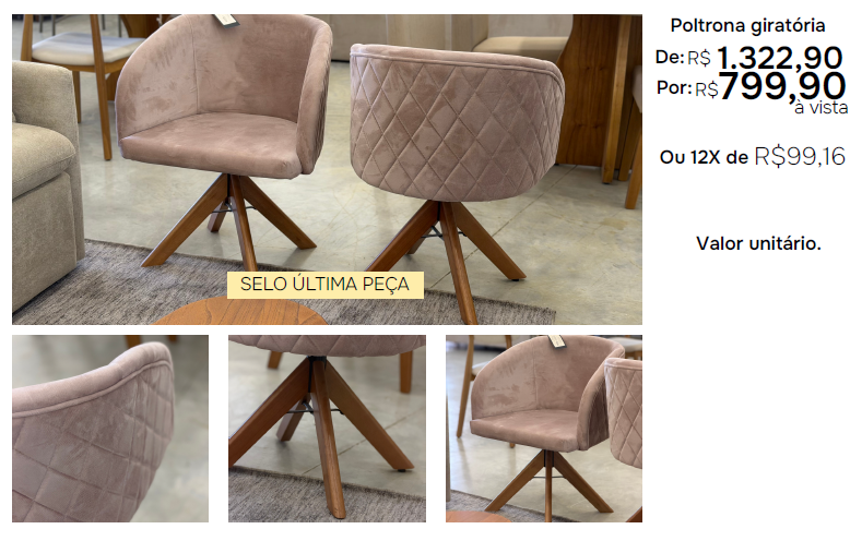 Poltrona giratória